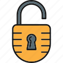 padlock, app, essential, object, ui, ux, security, at, work