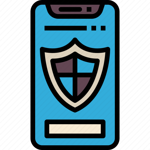 Mobile, security, shield, safe, protect, safety, secure icon - Download on Iconfinder
