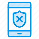 mobile, phone, security, shield, smartphone, unprotect, unsecure