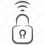 access denied, locked padlock, online lock, padlock, smart padlock, wireless lock 