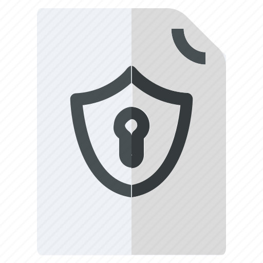 Document, lock, safe, safety, secure, security, shield icon - Download on Iconfinder
