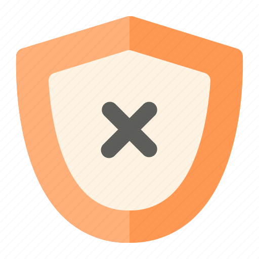 Failed, protection, safety, security, shield icon - Download on Iconfinder