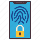 fingerprint, lock, screen, safe, protect, safety, security