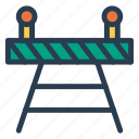 barrier, construction, path, road, secure, traffic, transport