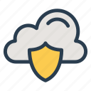 cloud, cloudnetwork, cloudy, protect, security, shield, sky 