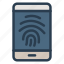 finger, fingerprint, mobile, print, safety, scanner, secure 