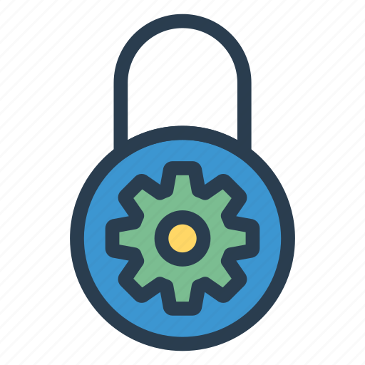 Gear, locker, protection, safe, secure, security, setting icon - Download on Iconfinder