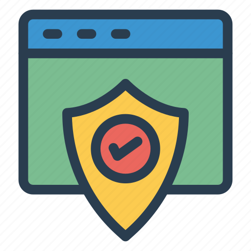 Browser, private, protected, secure, security, shield, web icon - Download on Iconfinder