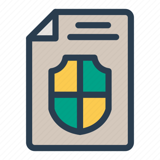 Allow, investment, note, reportcard, safety, security, shield icon - Download on Iconfinder