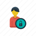 locked, user, account, avatar, human, profile