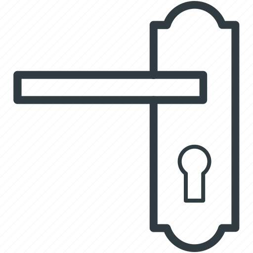 Door handle, doorway, entry, keyhole, locked icon - Download on Iconfinder