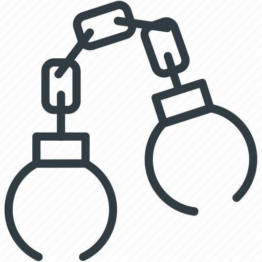 Crime, handcuff, manacles, shackles, speedcuffs icon - Download on Iconfinder