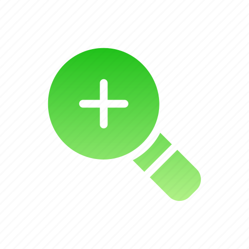 Zoom, in, magnifying, glass, loupe, lens, view icon - Download on Iconfinder