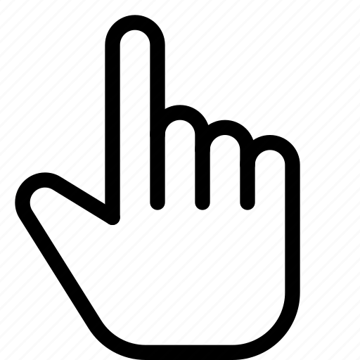 Hand, pointing, up, selection, cursors icon - Download on Iconfinder