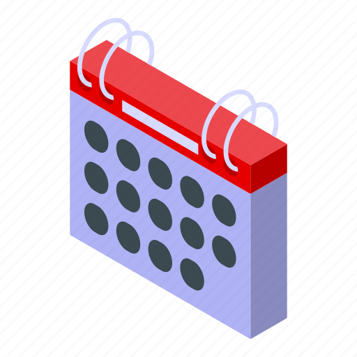 Self, care, calendar, isometric icon - Download on Iconfinder