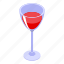 wine, glass, isometric 