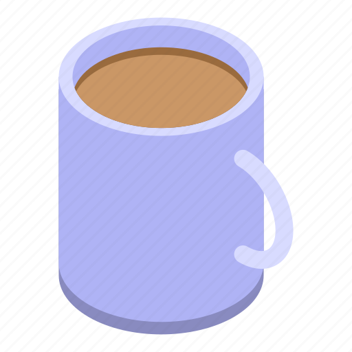 Self, care, coffee, mug, isometric icon - Download on Iconfinder
