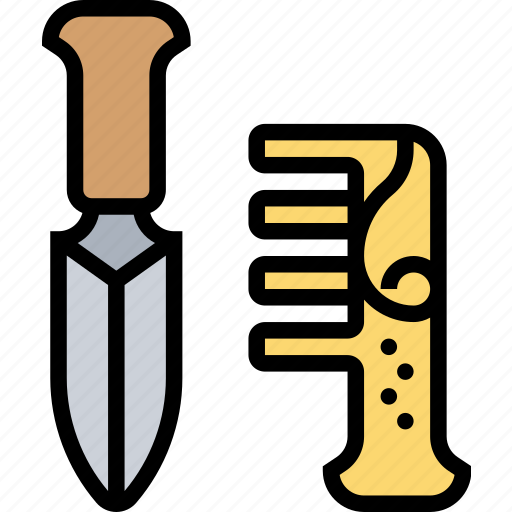 Knife, comb, blade, pocket, defense icon - Download on Iconfinder