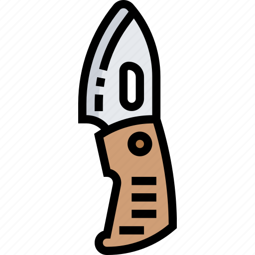 Knife, pocket, blade, cut, survival icon - Download on Iconfinder