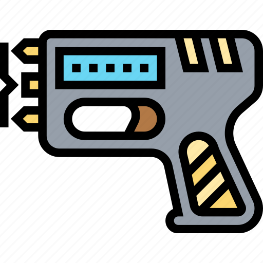 Stun, gun, taser, voltage, weapon icon - Download on Iconfinder