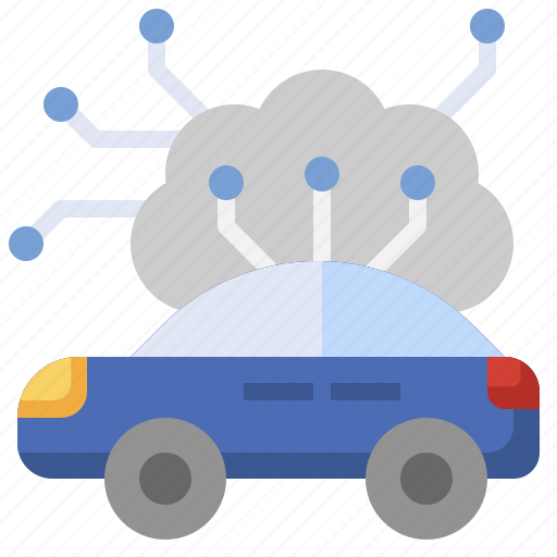 Cloud, computing, automobile, data, synchronization, transportation icon - Download on Iconfinder