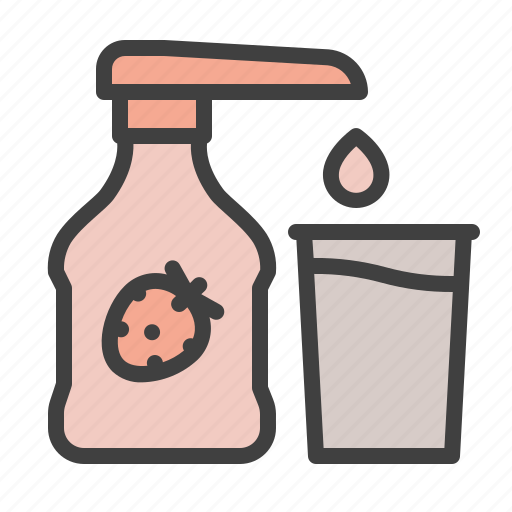 Syrup, topping, sweet, strawberry, flavor icon - Download on Iconfinder