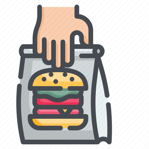 Fastfood, takeaway, hamburger, burger, package icon - Download on Iconfinder