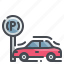 parking, car, sign, transportation, vehicles 