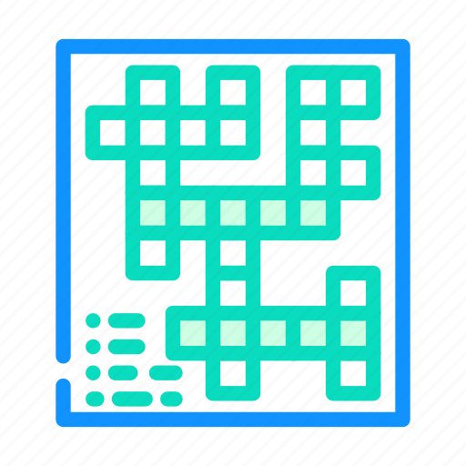 Crossword, game, self, study, lessons, audiobook icon - Download on Iconfinder