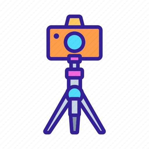 Accessory, camera, lens, photo, photograph, selfie, tripod icon - Download on Iconfinder