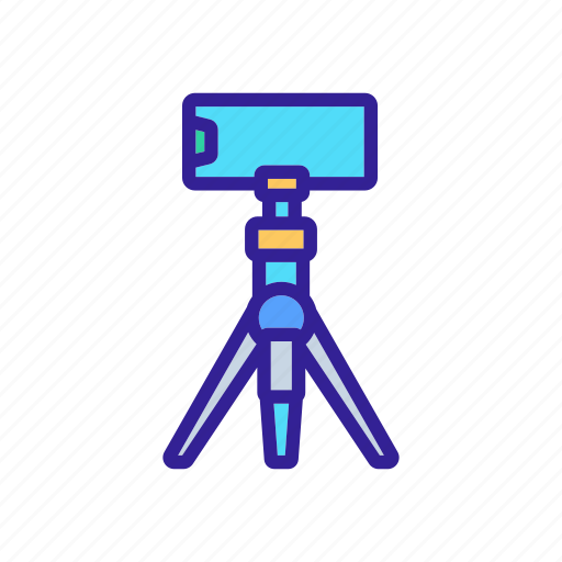 Accessory, lens, mobile, phone, photograph, selfie, tripod icon - Download on Iconfinder