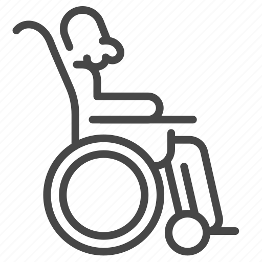 Aging society, elderly, senior, mobility aids, disability, handicap, wheelchair icon - Download on Iconfinder
