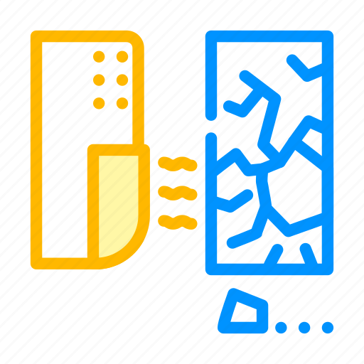 Glass, break, sensor, electronic, tool, motion icon - Download on Iconfinder