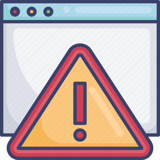 Alarm, alert, browser, danger, warning, webpage, website icon - Download on Iconfinder