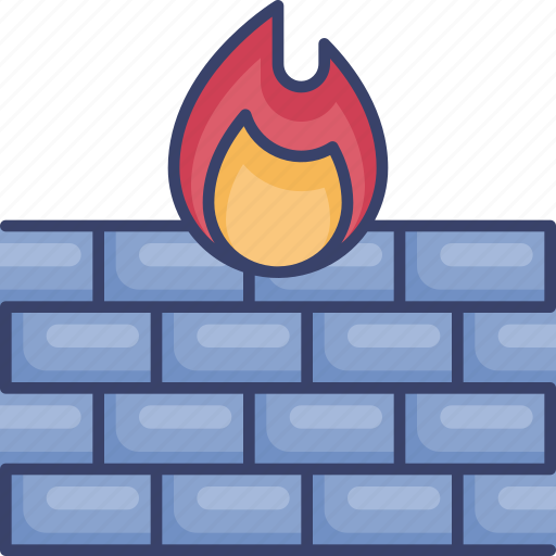 Build, fire, firewall, internet, protection, security, wall icon - Download on Iconfinder
