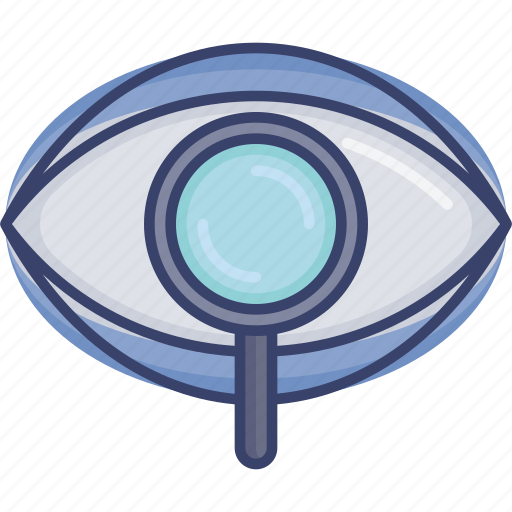Eye, magnifier, search, seo, view, vision, visual icon - Download on Iconfinder