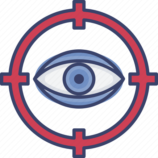 Crosshairs, eye, seo, target, vision, visual icon - Download on Iconfinder