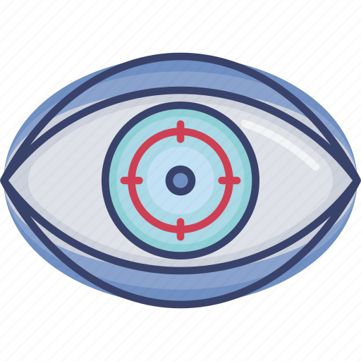 Crosshairs, eye, target, view, vision, visual icon - Download on Iconfinder