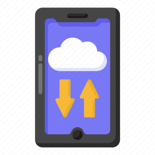 Cloud data transfer, cloud data, cloud hosting, cloud storage, data transfer icon - Download on Iconfinder