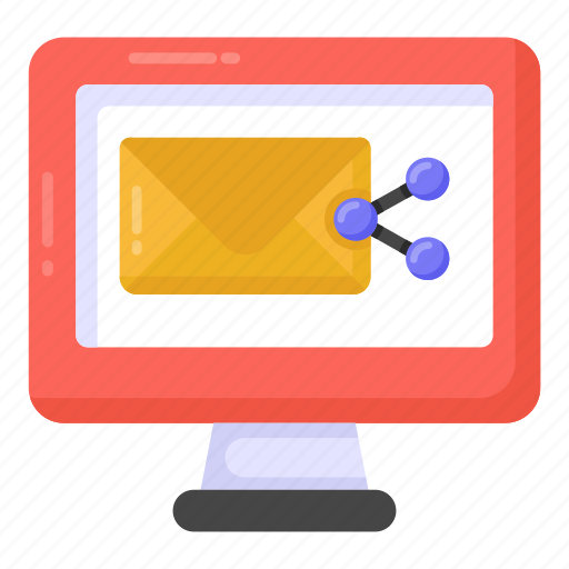 Email share, mail share, online message, message sharing, email icon - Download on Iconfinder