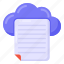 cloud file, cloud document, cloud paper, cloud content, cloud page 