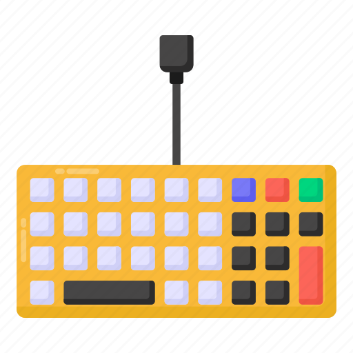 Keyboard, computer hardware, input device, typing gadget, computer component icon - Download on Iconfinder