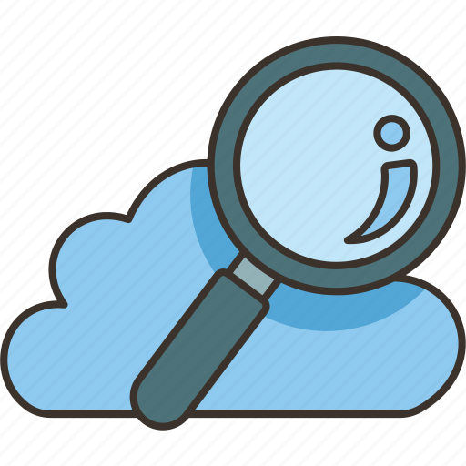 Cloud, search, database, information, query icon - Download on Iconfinder