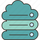 cloud, storage, database, online, server