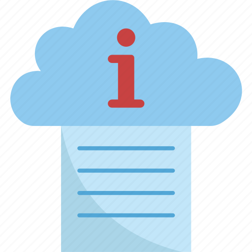 Cloud, information, detail, service, database icon - Download on Iconfinder