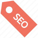 label, optimization, search engine, seo, tag, technology