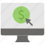 computer, dollar, ecommerce, fees, pay per click, payment, seo 