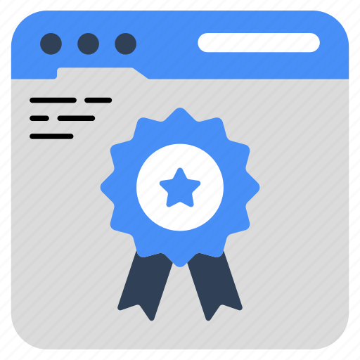 Web award, web reward, best website, awarded website, awarded webpage icon - Download on Iconfinder