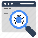 bug testing, bug analysis, debugging, search bug, search virus