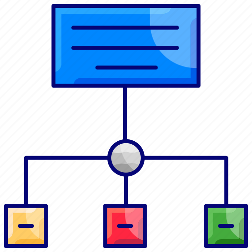 Data flow, flow chart, hierarchy, infographic, schema, structure icon - Download on Iconfinder